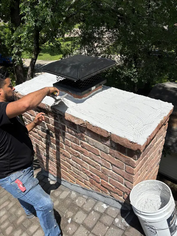 Chimney Pressure Washing & Sealing Project