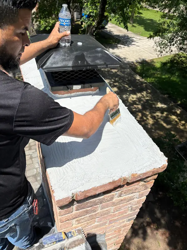 Chimney Pressure Washing & Sealing Project